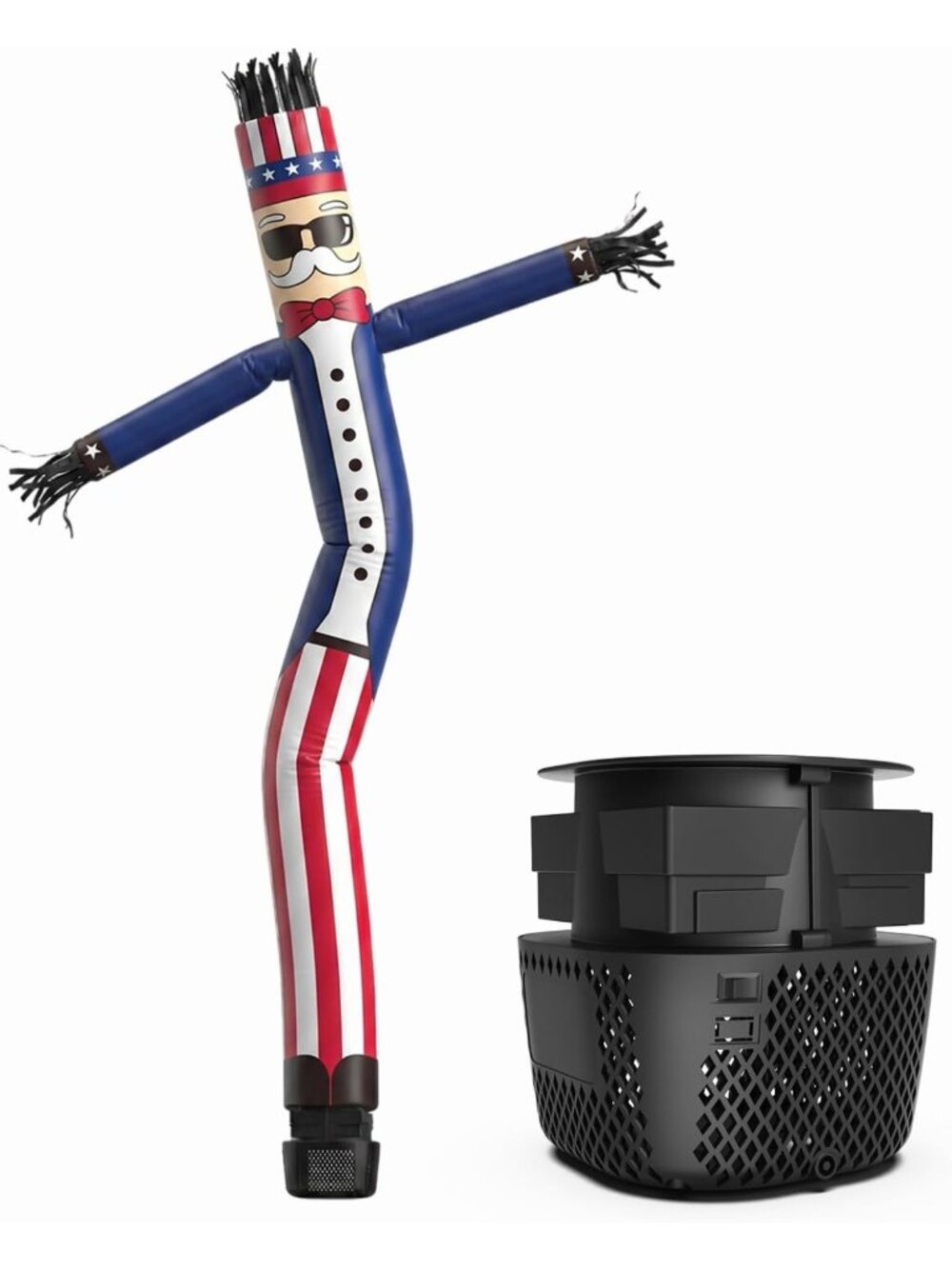 7 FT Inflatable Tube Man with Blower - Patriotic Dancing Decor for July 4th